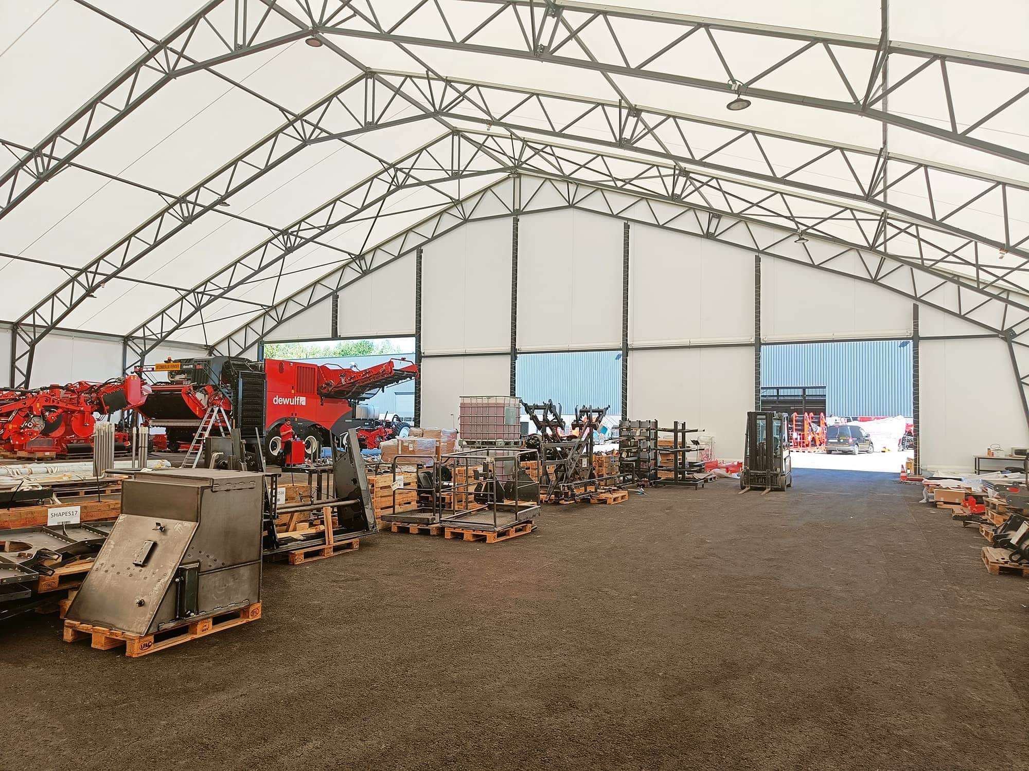 opslagplaats tentstructuur Veldeman
