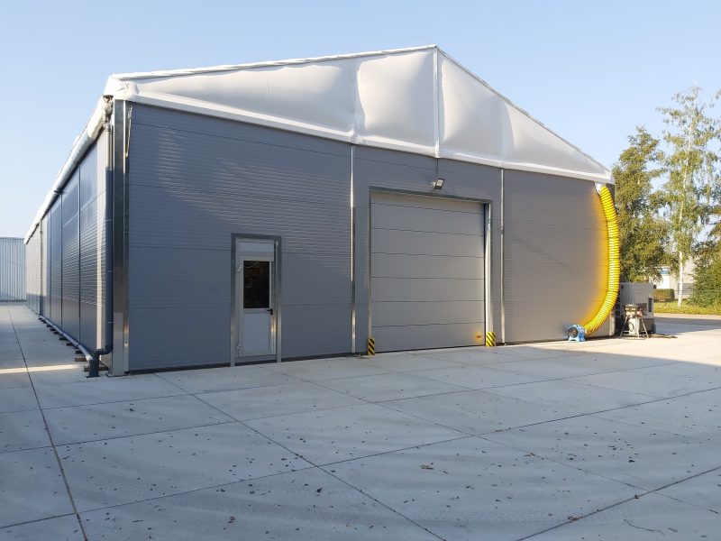 opslagplaats bedrijfsruimte veldeman tentstructuur