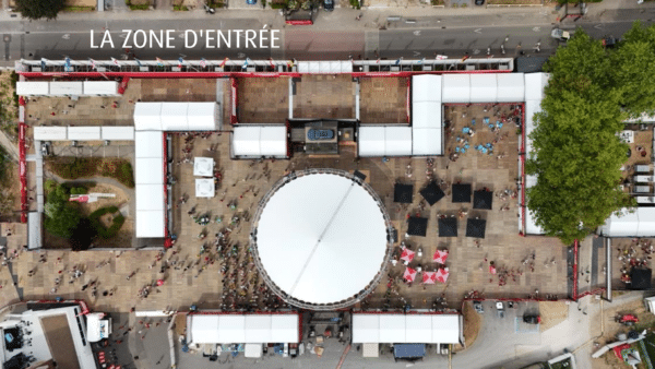 La zone d'entrée